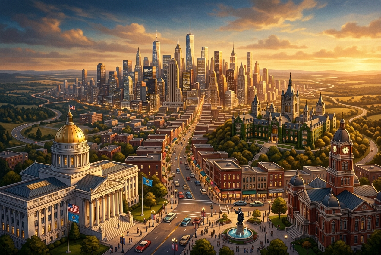 A Whole Town, Painted in One Evening