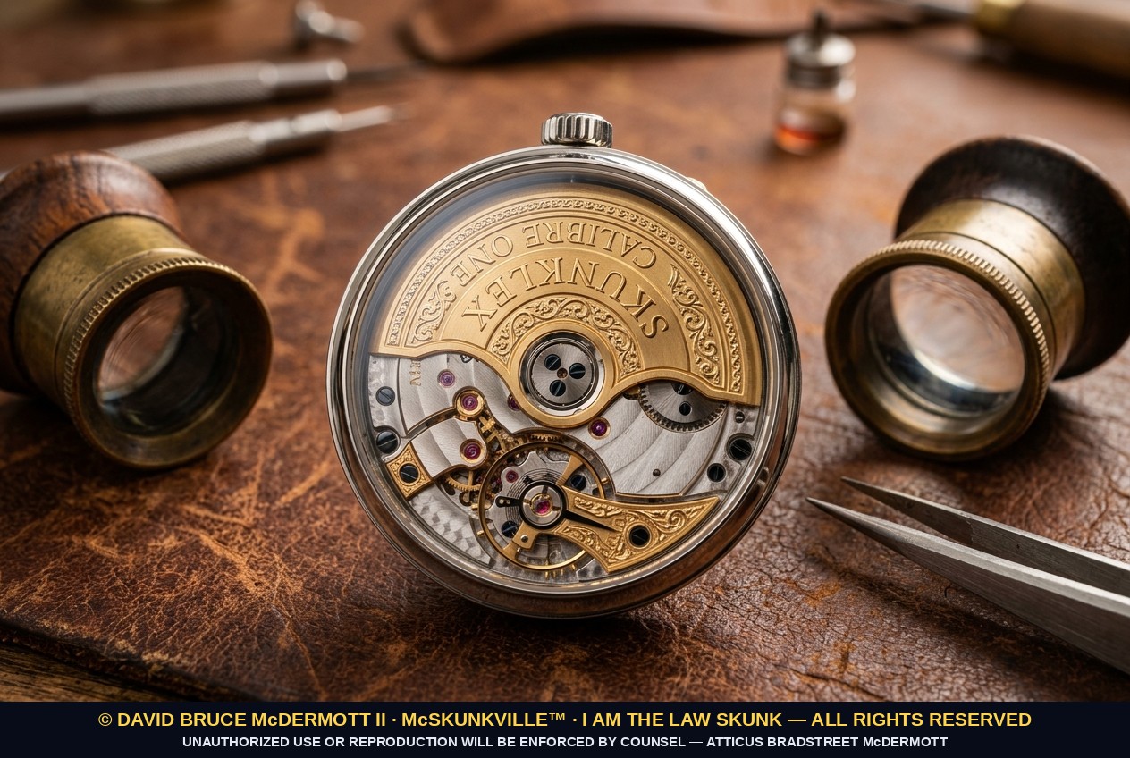 Skunklex Calibre One — hand-finished movement