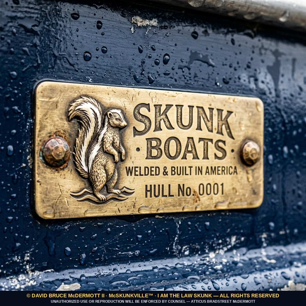 Skunk Boats hull badge