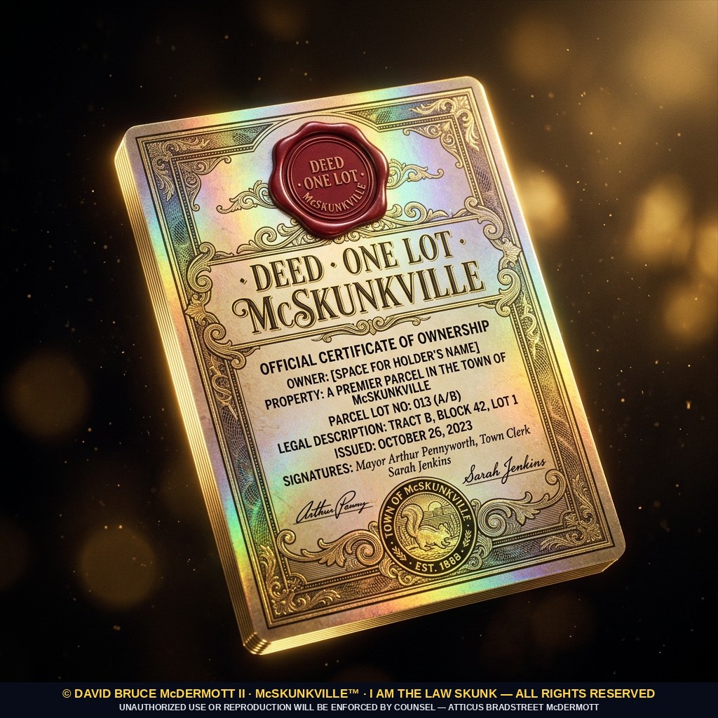 Digital Deed — One Lot in McSkunkville