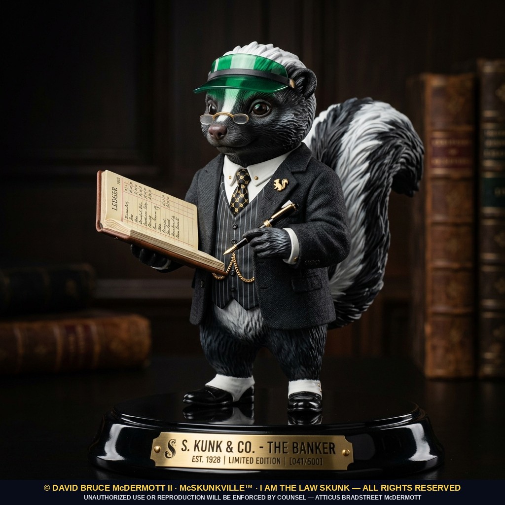 McSkunk, First Stripe Banker — Figure