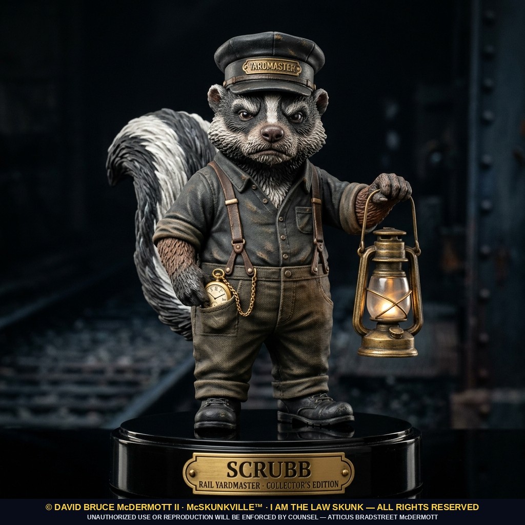McSkunk, Yardmaster of Stripe Yard — Figure