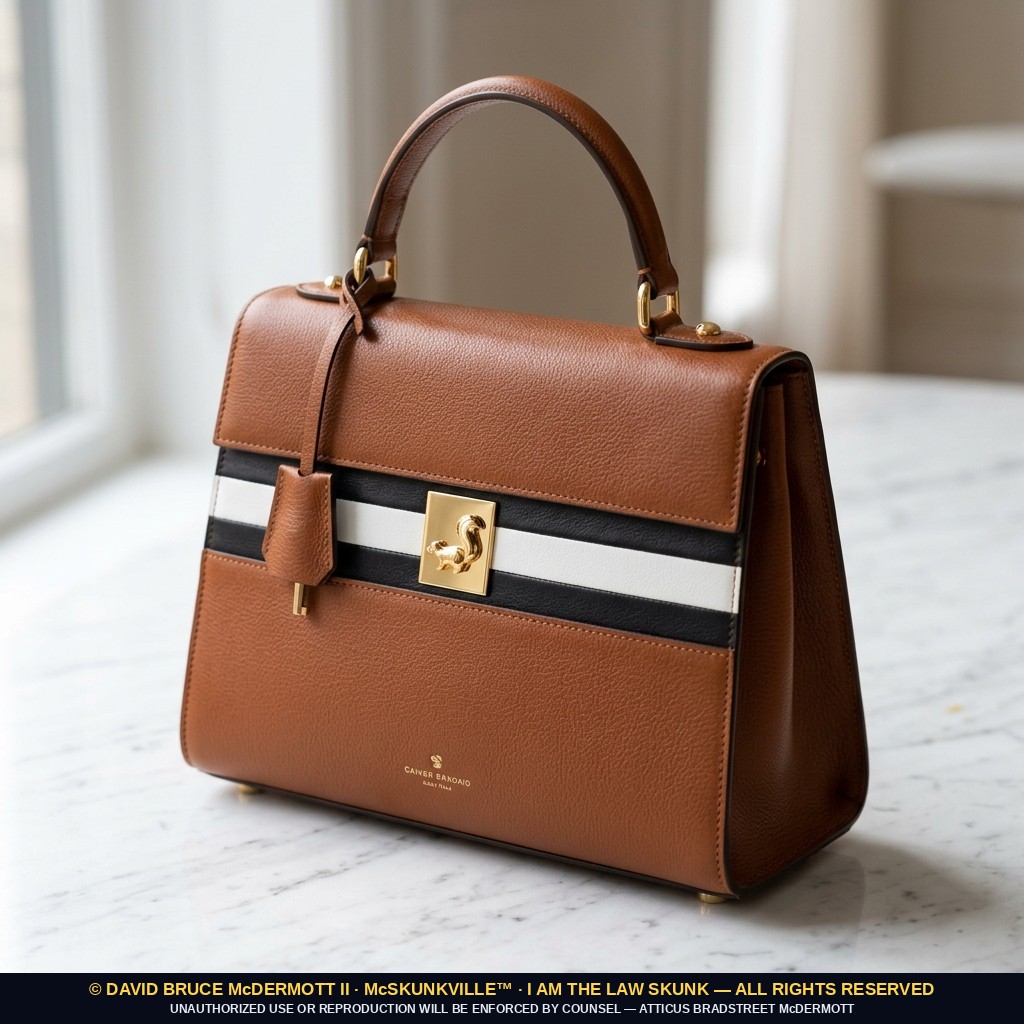 The Stripe Leather Purse