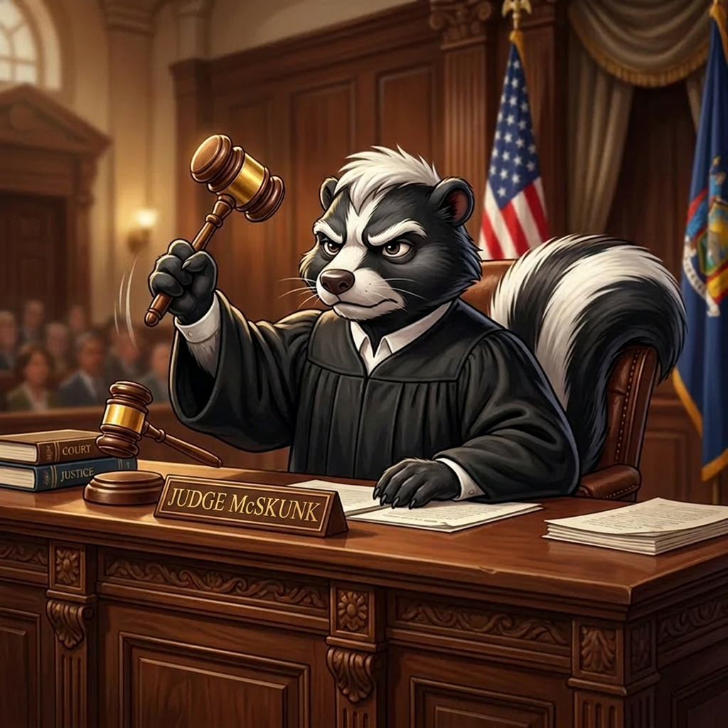 The Skunk Takes the Bench