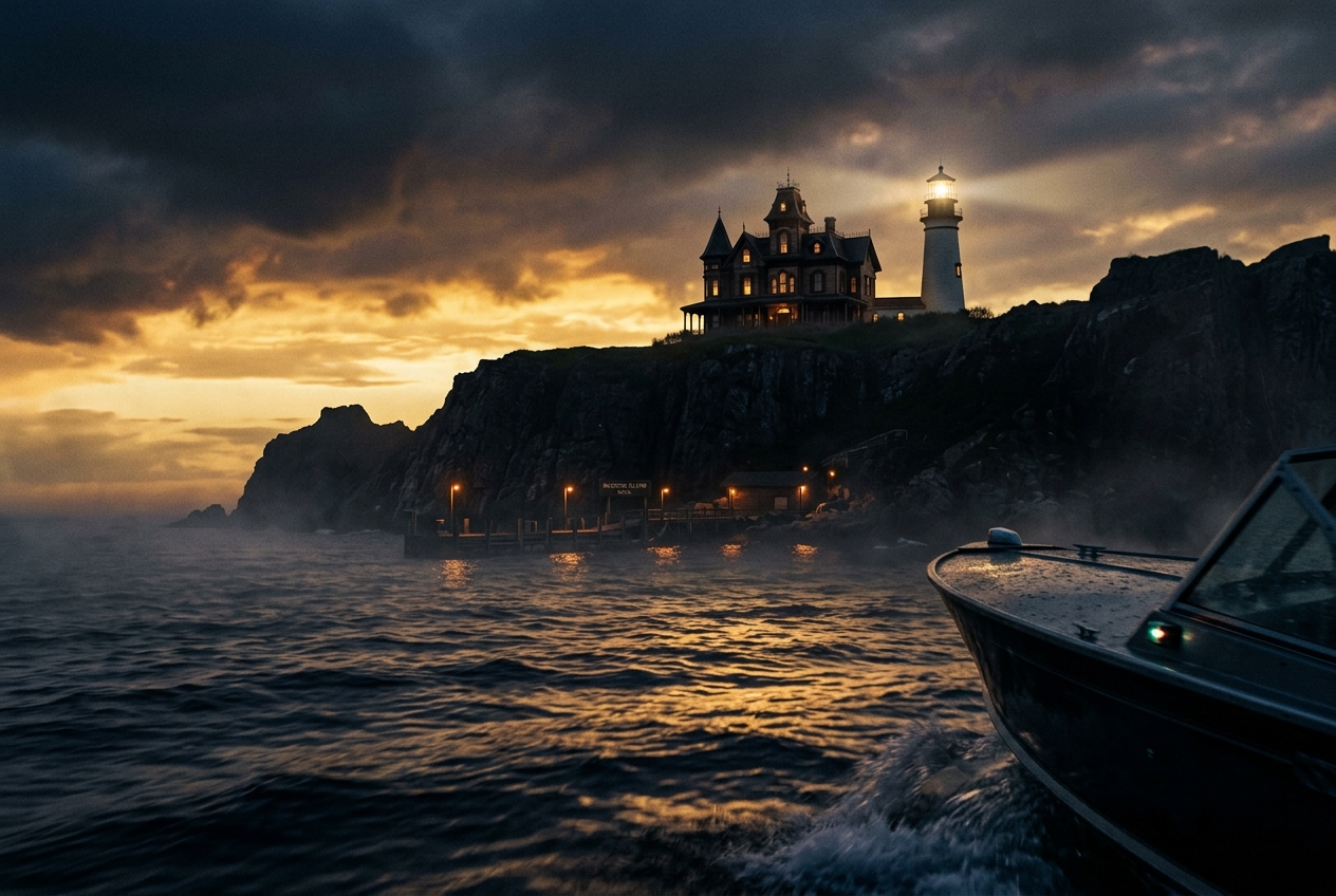 McSkunk Island at dusk